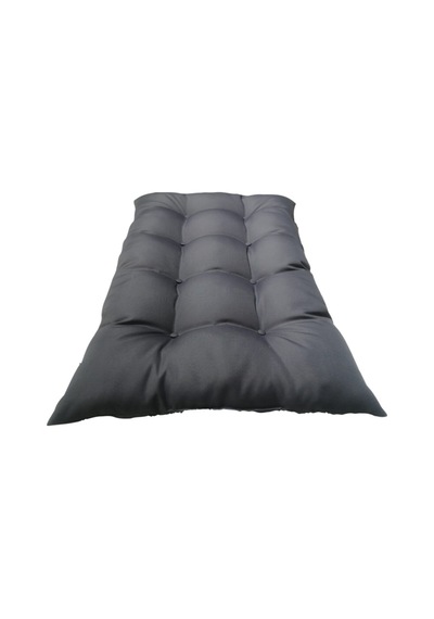 Yer Minderi 120 Cm X 80 Cm Antrasit Minder Düğmeli Antrasit Gri