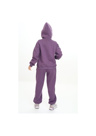 Toontoy Kids Toontoy Kız Çocuk Kapüşonlu Eşofman Takım Mor