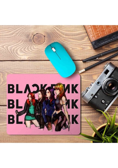 Black Pink Yazılı Mouse Baskılı Mousepad Mouse Pad