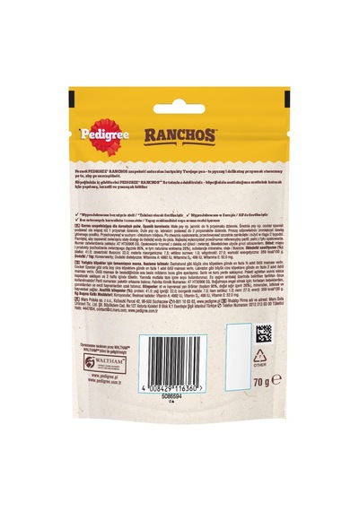Köpekler İçin Ranchos Sığır Etli Ödül Maması 70 G