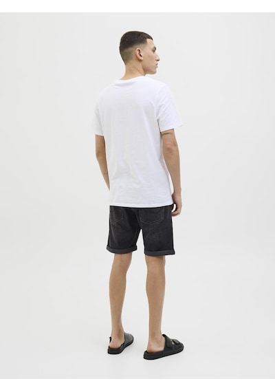 Jack & Jones Erkek Rick 360 Denim Şort - 12269612 Black Denim