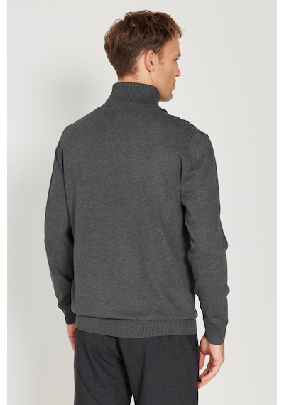 AC&Co / Altınyıldız Classics Erkek Antrasıt Melanj Standart Fit Normal Kesim Tam Balıkçı Yaka Triko Kazak Antrasit Melanj AC&Co / Altınyıldız Classics Erkek Antrasıt Melanj Standart Fit Normal Kesim Tam Balıkçı Yaka Triko Kazak Antrasit Melanj