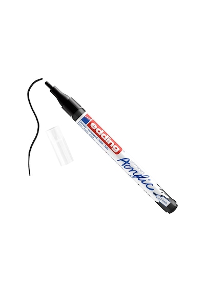 Edding 5300 Akrilik Marker Kalem 1-2 Mm Yuvarlak Uç 901 Siyah