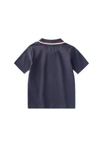 Cigit Polo Yaka T-shirt 2-10 Yaş Lacivert