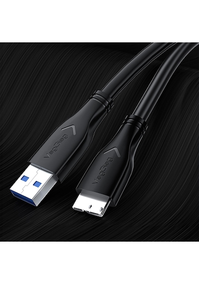 Veggieg Usb 3.0 Micro B Şarj Ve Data Hdd Kablosu 1.5 Metre