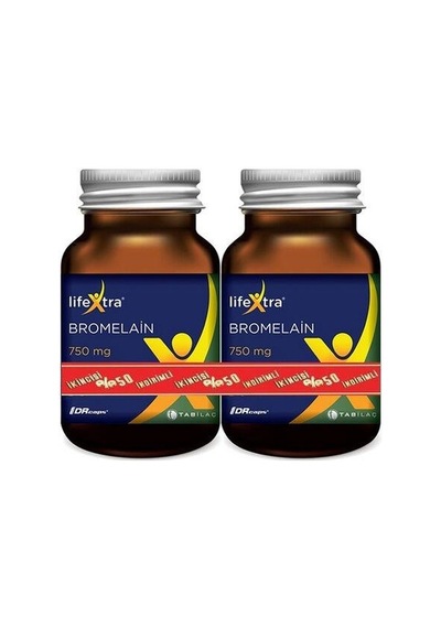 Lifextra Bromelain 750 Mg 2 x 60 Tablet