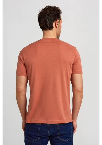 Bisse Erkek O Yaka T-shirt Yeşil Kıremıt Ts24y24104 D26 Kiremit