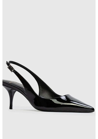 Castle Black Black Suede Studio Kadınlar Için Şık Pointy Toe Slingback Pompa - Patent Deri Ve Kedi Topuk Topuklu Ayakkabı Siyah 38 Castle Black Black Suede Studio Kadınlar Için Şık Pointy Toe Slingback Pompa - Patent Deri Ve Kedi Topuk Topuklu Ayakkabı Siyah 38