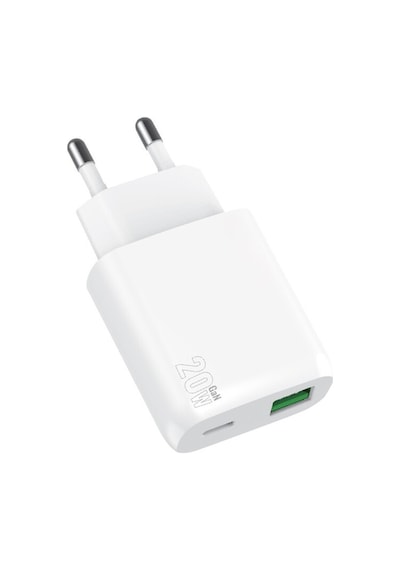 Priz Tipi Şarj Aleti Usb Şarj Adaptörü 20w Type-c Usb-a Girişli 20w Hızlı Şarj Başlığı