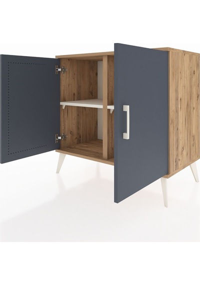 Hyperion Şifonyer 2 Raflı 2 Kapaklı 88x44x80 Çam-antrasit/aytaşı Antrasit/aytaşı Hyperion Şifonyer 2 Raflı 2 Kapaklı 88x44x80 Çam-antrasit/aytaşı Antrasit/aytaşı