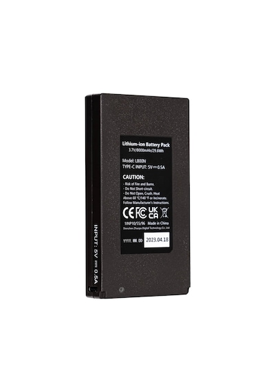 Gardepro 8000mah Şarj Edilebilir Lityum Pil Paketi Siyah