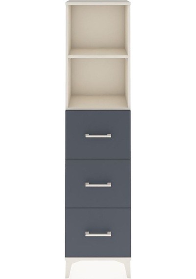 Arges Dolap 2 Raflı 3 Çekmeceli 44x30x182 Aytaşı-antrasit Aytaşı