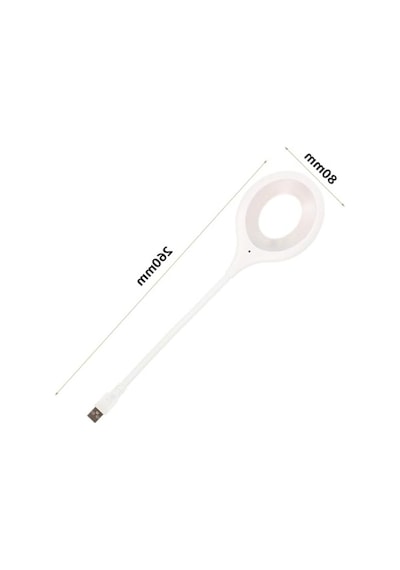 Usb Gece Kitap Okuma Lambası, 20 Smd Ledli Ve Portatif 10 Parça Siyah