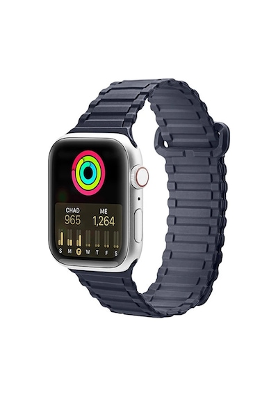 Dux Ducis Apple Watch Uyumlu 38/40/41mm İçin Manyetik Armor Silikon Kordon Kayış- 5775