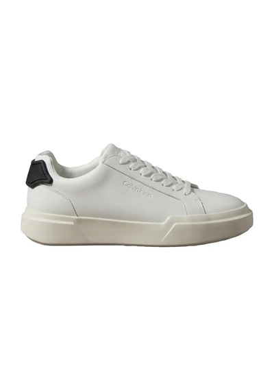 Calvin Klein Chunky Cupsole Laceu, 01w Erkek Beyaz Günlük Spor Ayakkabı