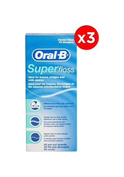 Diş İpi Super Önceden Kesilmiş 50 Adet 3lü Paket