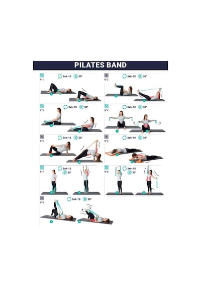 Direnç Bandı Pilates Bandı Siyah