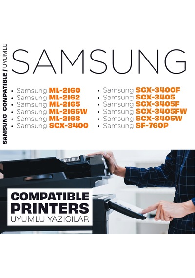 Samsung Uyumlu Mlt-d101s 20'li  Paket / Ml-2160 / Ml-2165 / Scx-3400 / Scx-3405 / Sf-760