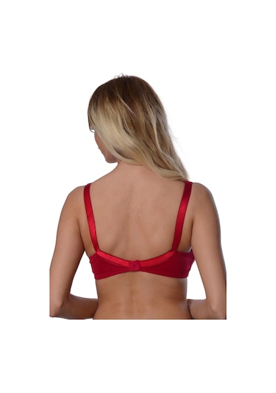 Bordo Dantelli Toparlayıcı Sütyen - 503 Bordo