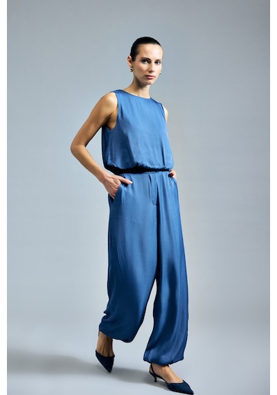 Sateen Colin Pantolon - İndigo-137342