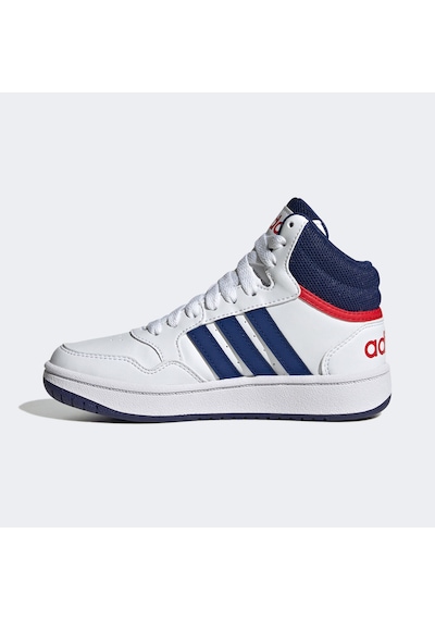Adidas Sportswear Hoops 3.0 Mid Çocuk Beyaz Spor Ayakkabı Düz Gz9647 Beyaz