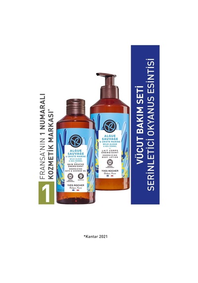 Yves Rocher Okyanus Esintisi Refill Duş Jeli Vücut Losyonu Seti-9916714 390 Ml Diğer
