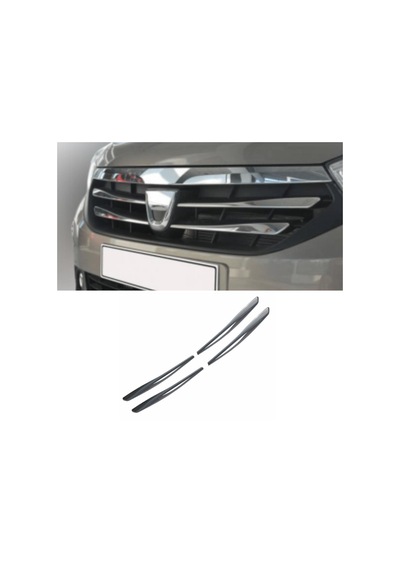 Dacia Lodgy Krom Ön Panjur 2012 Üzeri 4 Prç Paslanmaz Çelik N11.4880
