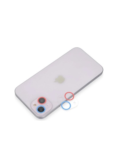 Apple İphone 13 Mini Renkli Kamera Lens Koruma Cam - Pembe-mavi Belirtilmemiş