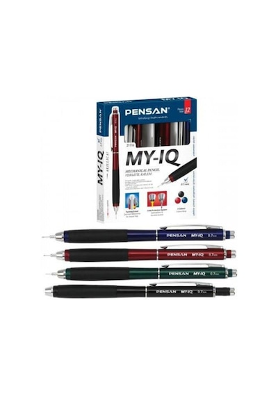 My Iq Versatil Uçlu Kalem 0.7 Mm Siyah-mavi Bordo-yeşil Asorti