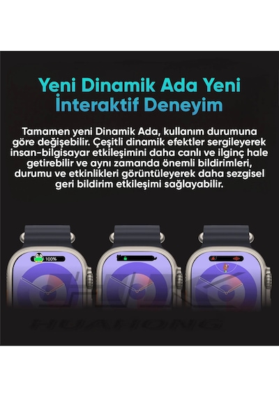 Watch 9 Ultra 2 Serisi 49mm Akıllı Saat Hk 10 Ultra Amoled Ekranlı Tecno Spark 10 Pro Uyumlu