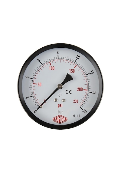 Simga 0-400 Bar Çap Ø52 MM Arkadan Bağlantılı Kuru Tip Manometre