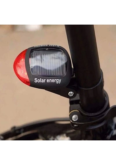 Led Güneş Enerjisi İle Şarj Edilebilir Bisiklet Kuyruk Lambası Solar Bisiklet Lambası Çok Renkli