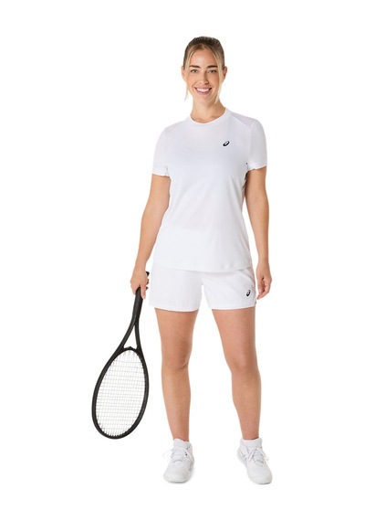 Asics Court Ss Top Kadın White Traditional Kısa Kollu Tshirt 2042a371-100 Beyaz