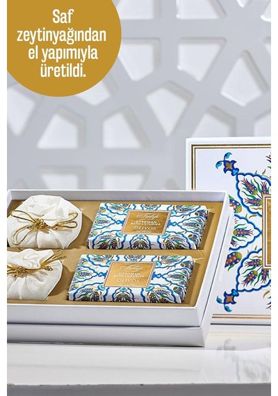 Osmanlı Serisi Premium Hediye Seti Tulip 4'lü Zeytinyağlı Sabun Diğer