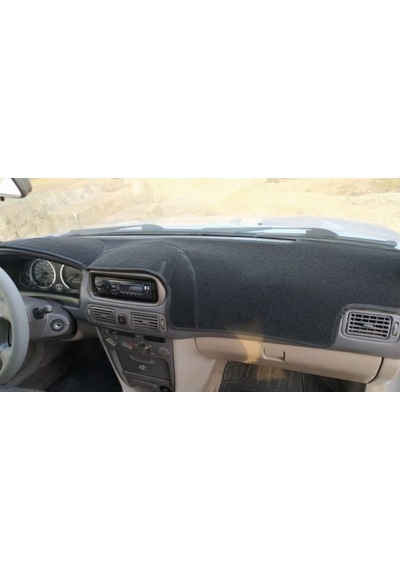 1997-2001 Modellerine Uygun Toyota Corolla Torpido Koruma Halısı Siyah Kenar Renk Siyah