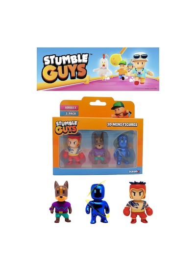 Stumble Guys 3 Lü Mini Figür Seti Seri 3 - 5 Cm - Model 8