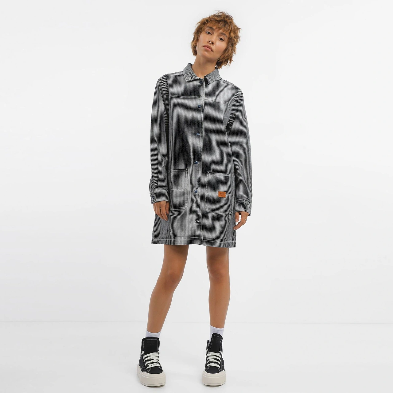 Vans Ground Work Dusk Downer Dress Bayan Elbıse Vn00075uınd1 Gri