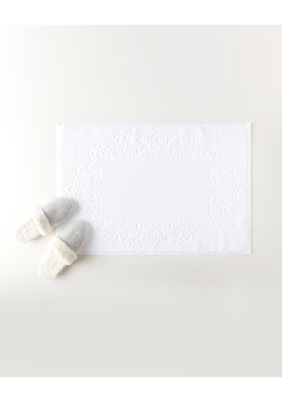 Madame Coco Norice %100 Pamuk Ayak Havlusu - Beyaz - 50x70 Cm Hvlu0000000220 Beyaz