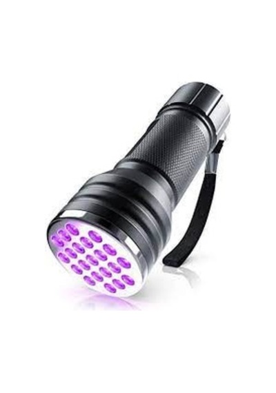 Uv Fener 21 Led -Ultraviyole Mor ışık Siyah