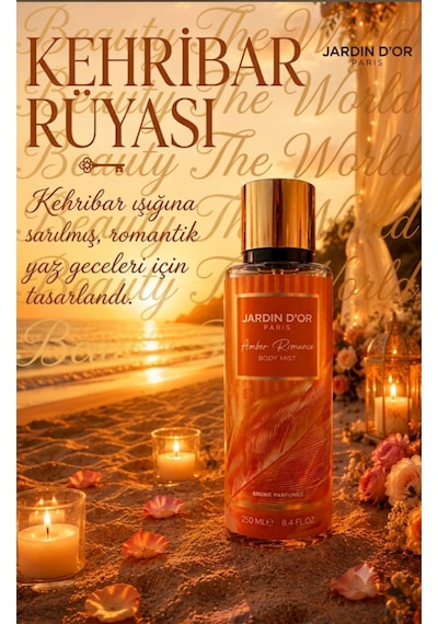 Jardin D'or Paris Amber Romance Body Mist 250ml - Kehribar Rüyası Serisi