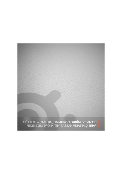 Gaming Oyun Mousepad, Orta Boy, Beyaz Renk, Kaymaz Taban
