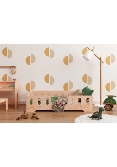 Montessori Yatak Doğal Ahşap Yatak Bebek Ve Çocuk Karyola Ahşap