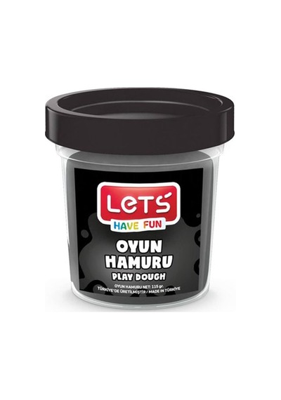 Lets Oyun Hamuru Tek Renk Siyah 110 Gr L8440-10 Çok Renkli