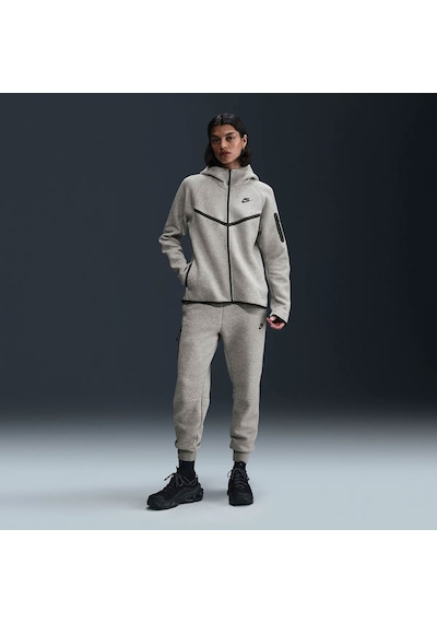 Nike Tech Fleece Windrunner Hoodie Gri Kadın Sweatshirt Hv6747-063