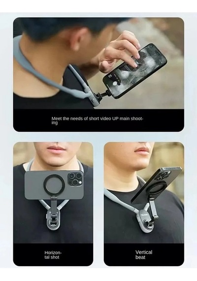 360 Derece Ayarlanabilir Boyun Askılı Manyetik Telefon Tutuc Tdrtr 3