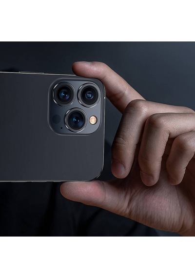 Apple Uyumlu   iPhone 16 Pro Safir Kamera Lens Koruyucu Benks Dr Serisi Siyah