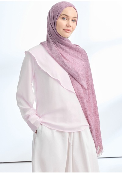 Armanda Organic Touch Viskoz Şal- 3601 Açık Gül Kurusu