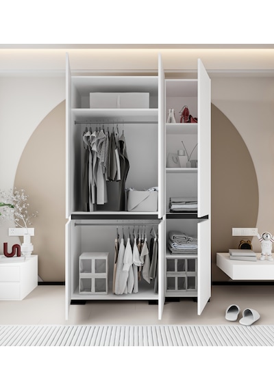 Floransa 6 Kapaklı Beyaz-antrasit Flr3-ıa2 Çok Amaçlı Dolap-gardırop-yüklük Antrasit - Beyaz Floransa 6 Kapaklı Beyaz-antrasit Flr3-ıa2 Çok Amaçlı Dolap-gardırop-yüklük Antrasit - Beyaz