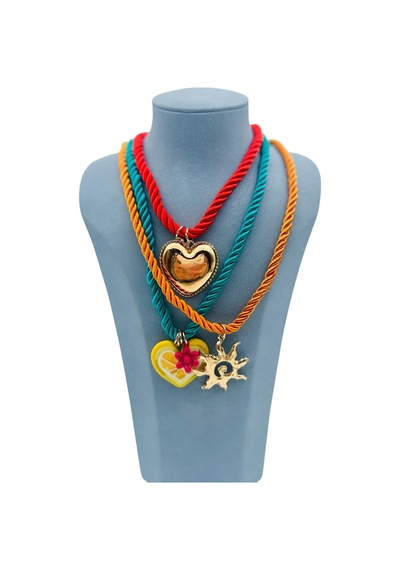 Kolye Metal Zarif Hediye Model 49f897 Çok Renkli