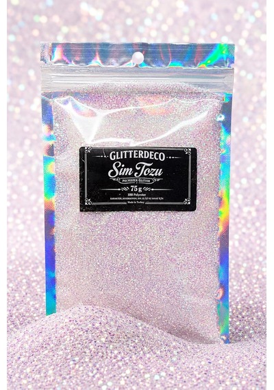 Sedefli Beyaz Glitter İrisdent Epoxy Nailart Makyaj Mum Boya Sim Tozu